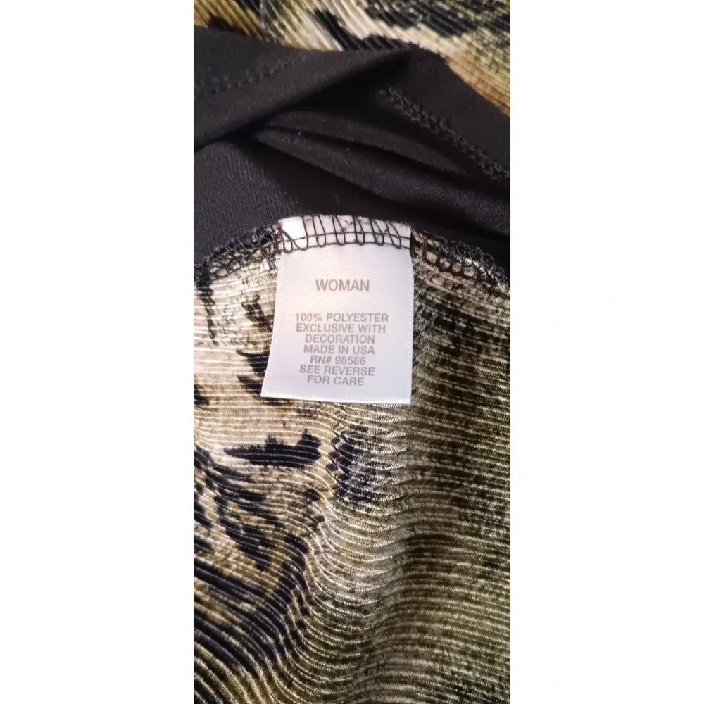 womens Animal Print Open Front Cardigan Jacket sequin mob wife retro 80s bold